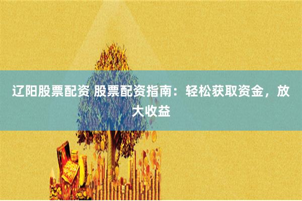 辽阳股票配资 股票配资指南：轻松获取资金，放大收益