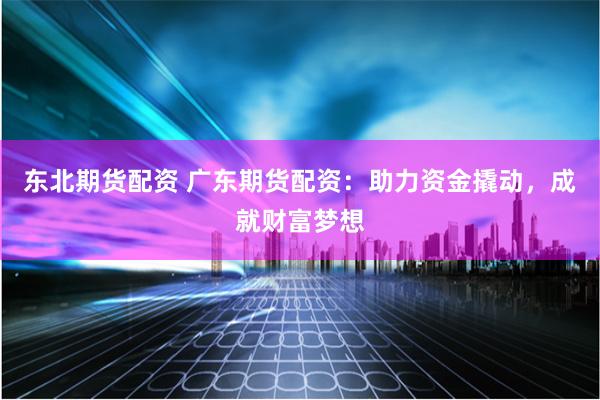 东北期货配资 广东期货配资：助力资金撬动，成就财富梦想